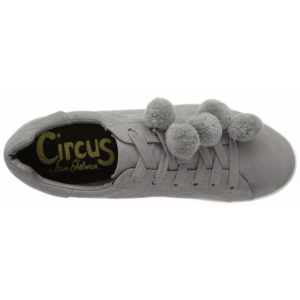NWT Circus by Sam Edelman Grey Frost Pom Pom Lace